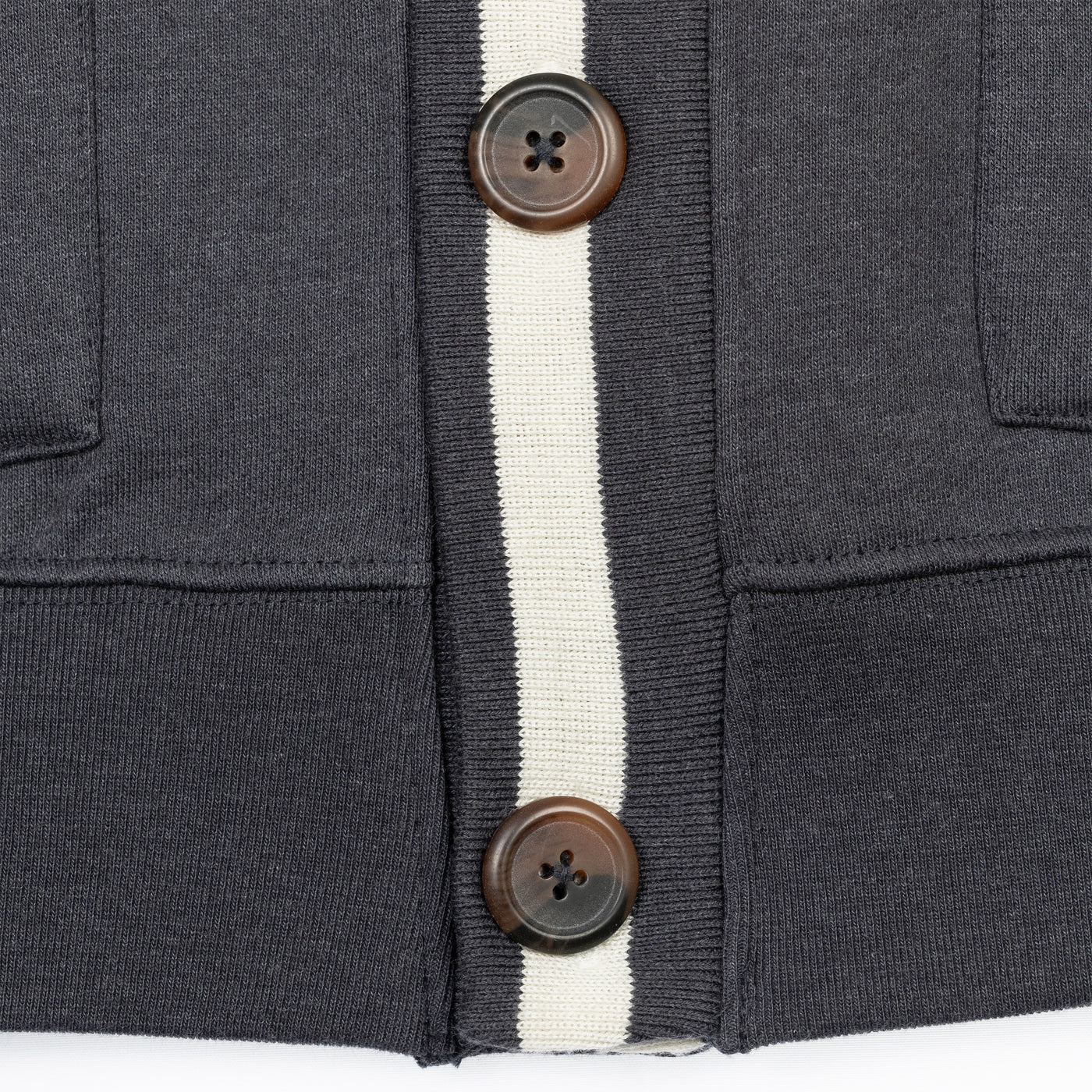 Gender Neutral Fleece Cardigan - Woodland Grey