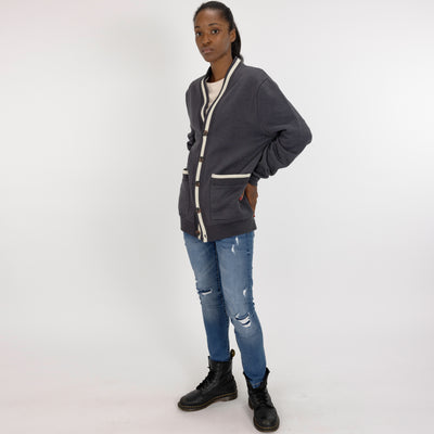 Mens Fleece Cardigan - Woodland Grey