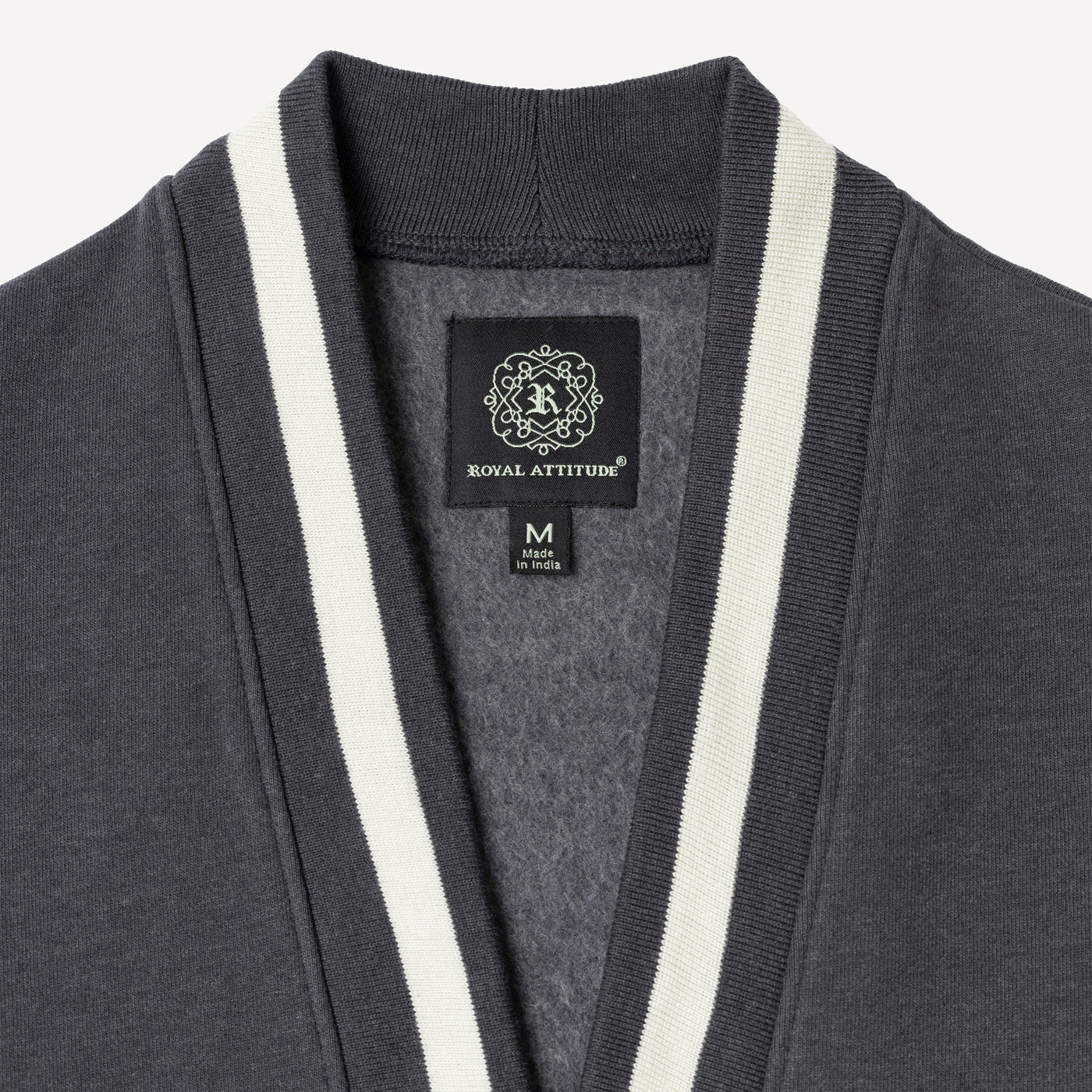 Gender Neutral Fleece Cardigan - Woodland Grey