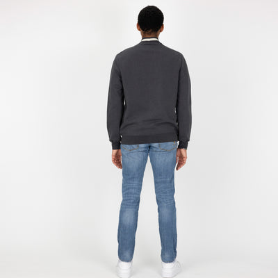 Mens Fleece Cardigan - Woodland Grey