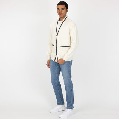 Mens Fleece Cardigan - Tofu