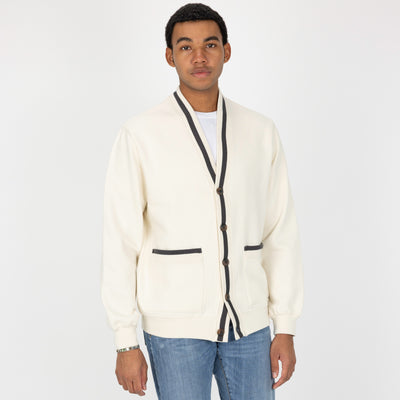 Mens Fleece Cardigan - Tofu