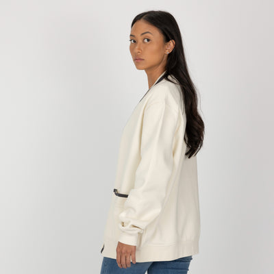 Gender Neutral Fleece Cardigan - Tofu