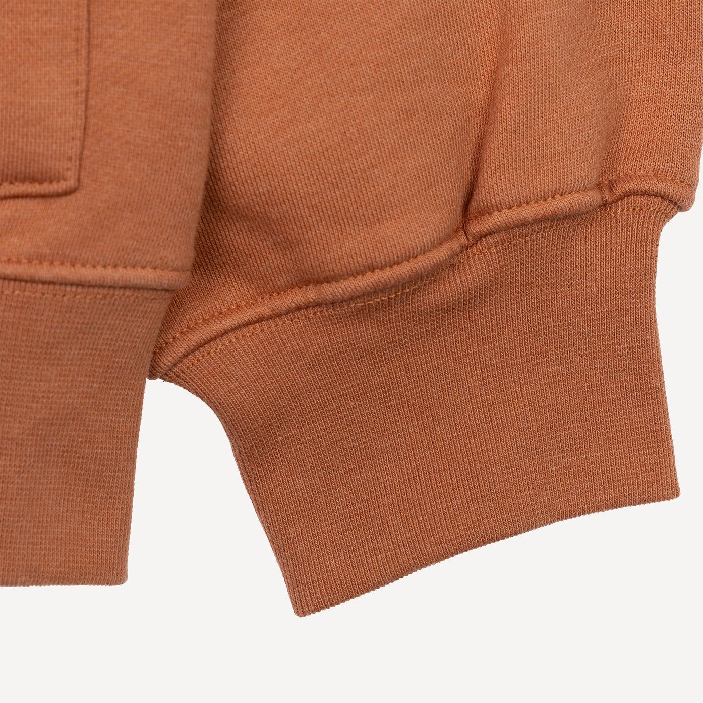 Gender Neutral Fleece Cardigan - Amber Brown