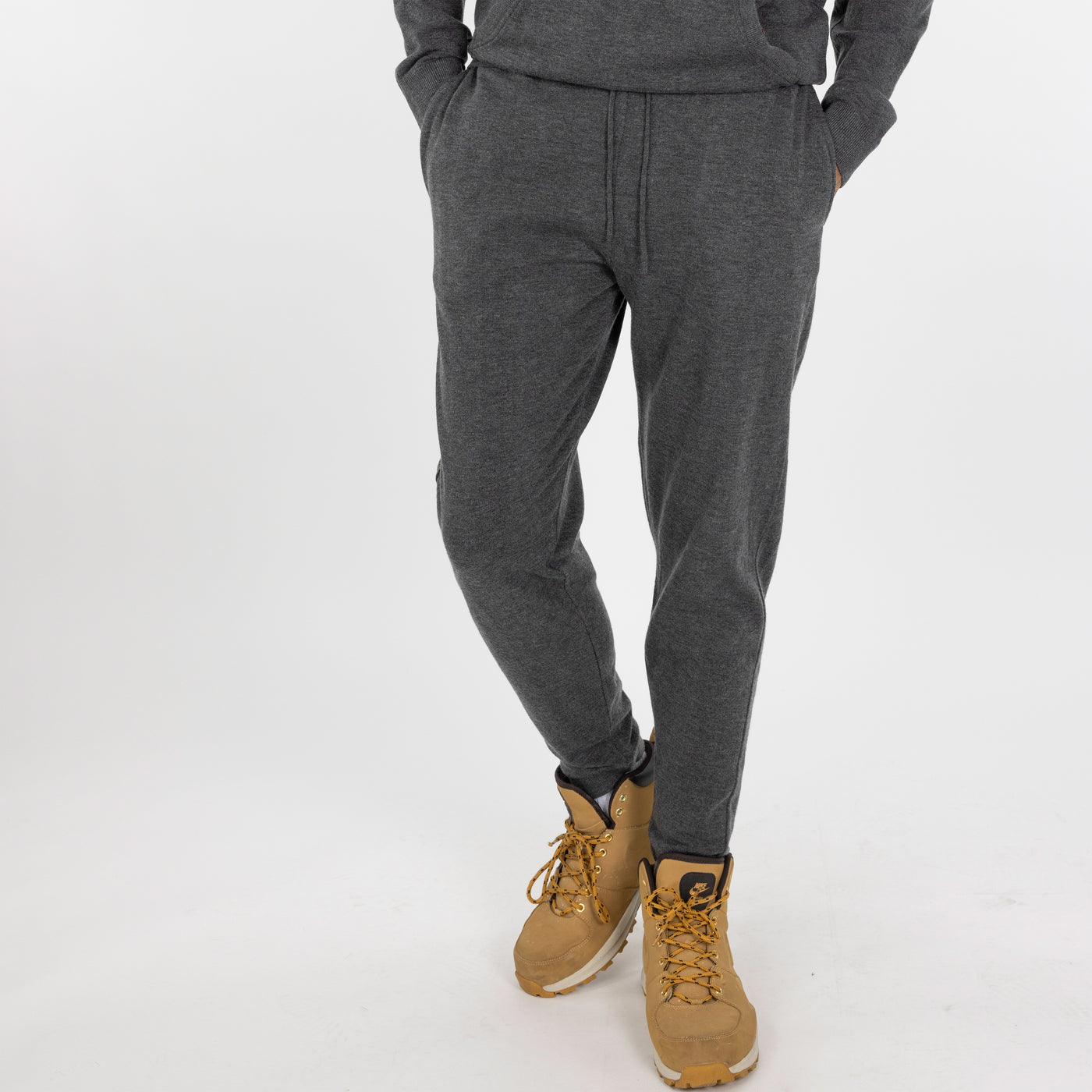 Sweater Knit Jogger - Charcoal