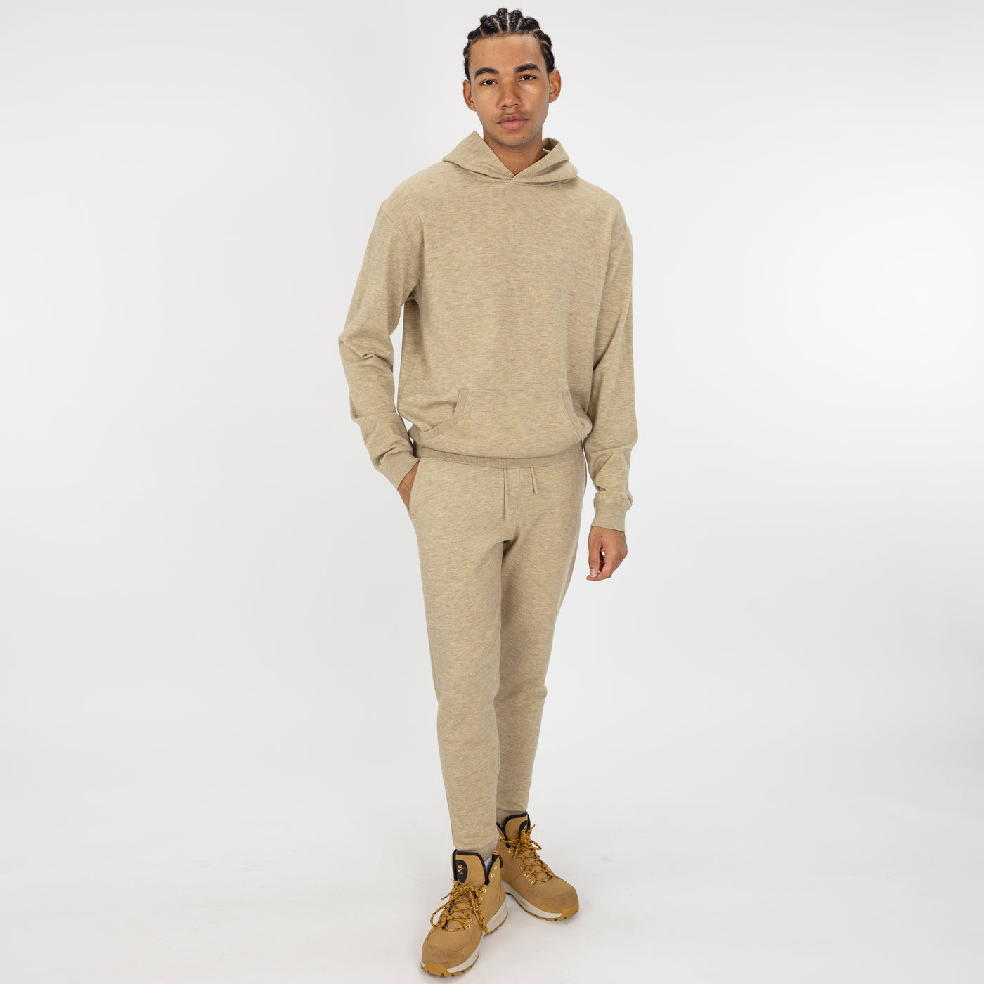 Sweater Knit Jogger - Camel