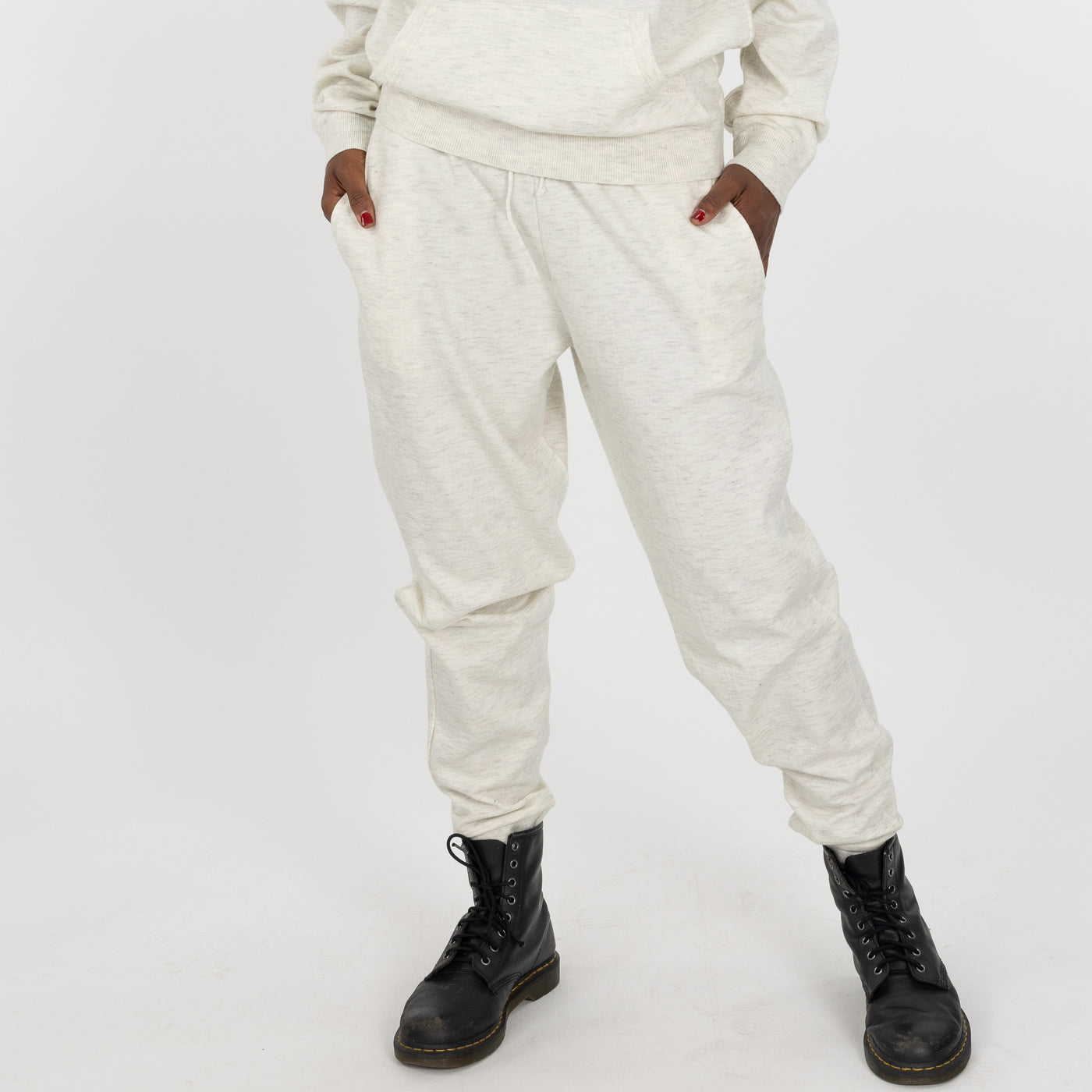 Mens Sweater Knit Jogger - Ivory