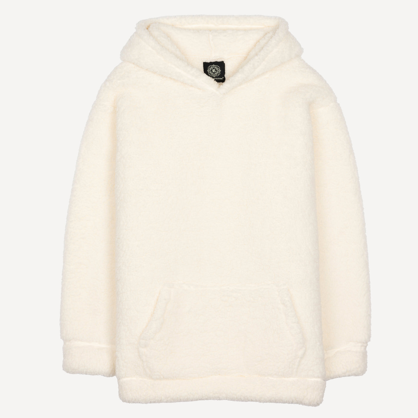 Micro-poly Sherpa Fleece Hoodie - Egret