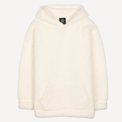 Micro-poly Sherpa Fleece Hoodie - Egret