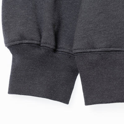 Gender Neutral Oversized Fleece Crew Sweatshirt - Woodland Grey