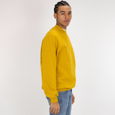 Gender Neutral Oversized Fleece Crew Sweatshirt - Tawny Olive