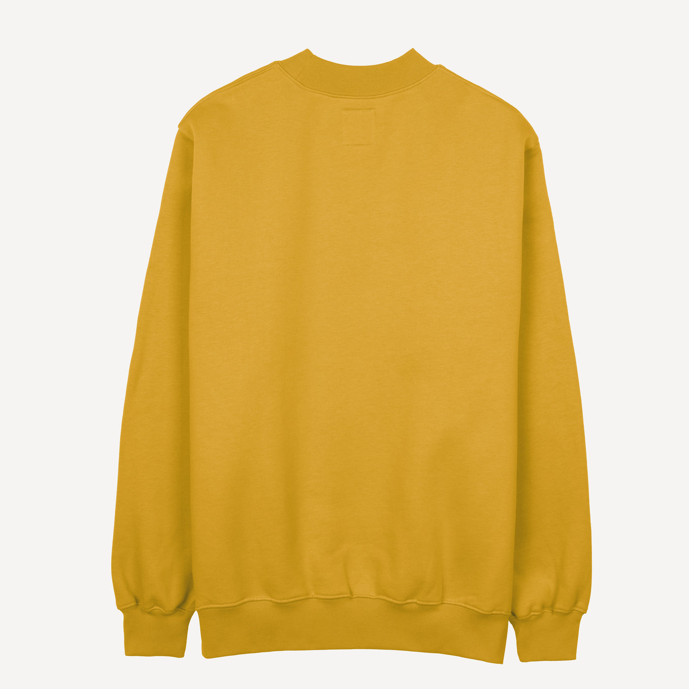 Gender Neutral Oversized Fleece Crew Sweatshirt - Tawny Olive