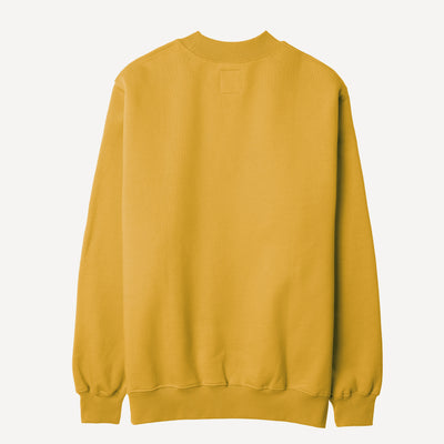 Gender Neutral Oversized Fleece Crew Sweatshirt - Tawny Olive