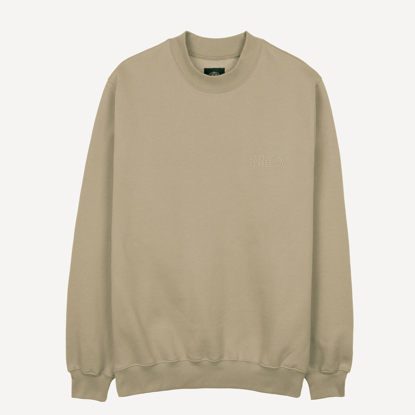 Gender Neutral Oversized Fleece Crew Sweatshirt - Elm