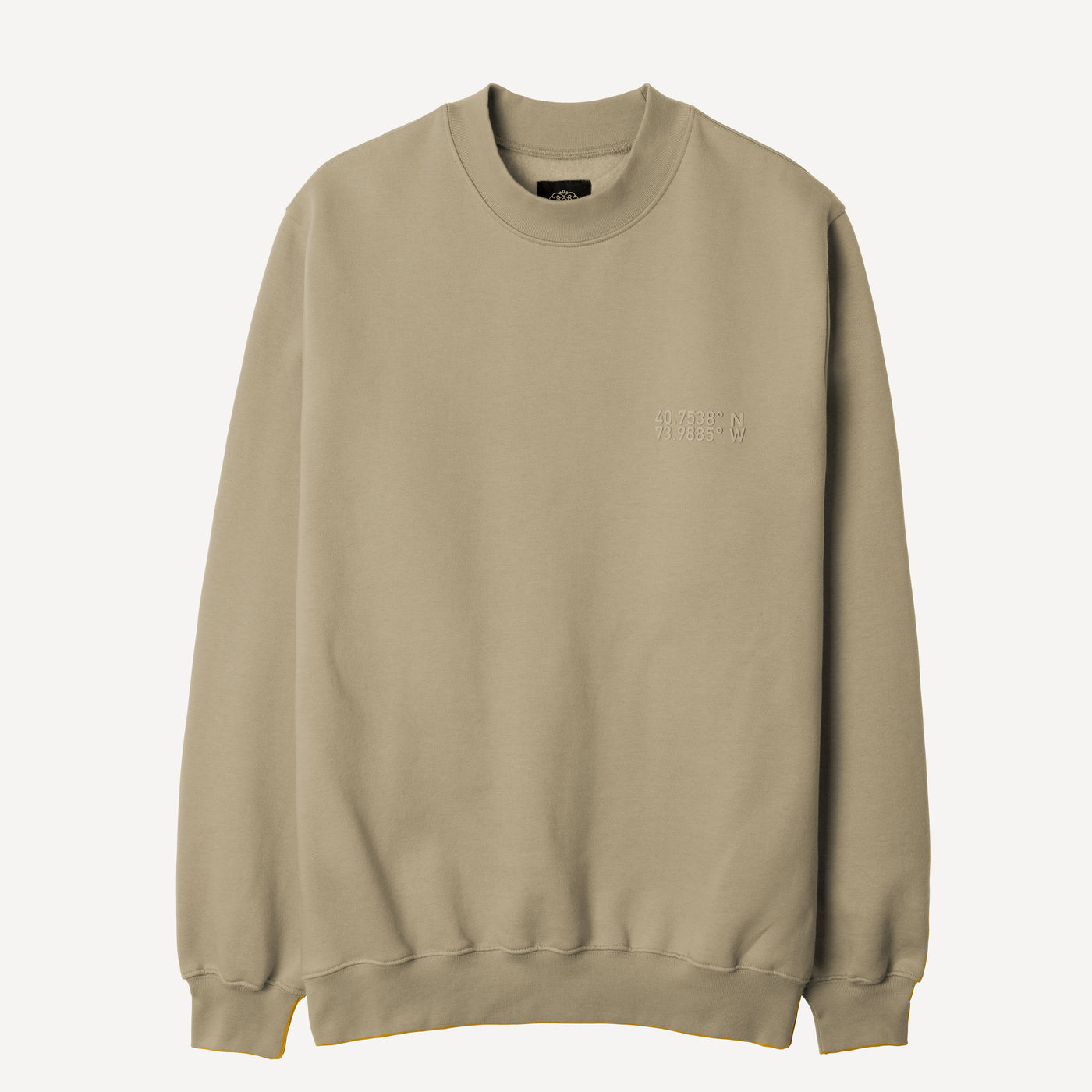 Gender Neutral Oversized Fleece Crew Sweatshirt - Elm