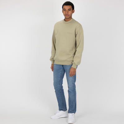 Gender Neutral Oversized Fleece Crew Sweatshirt - Elm