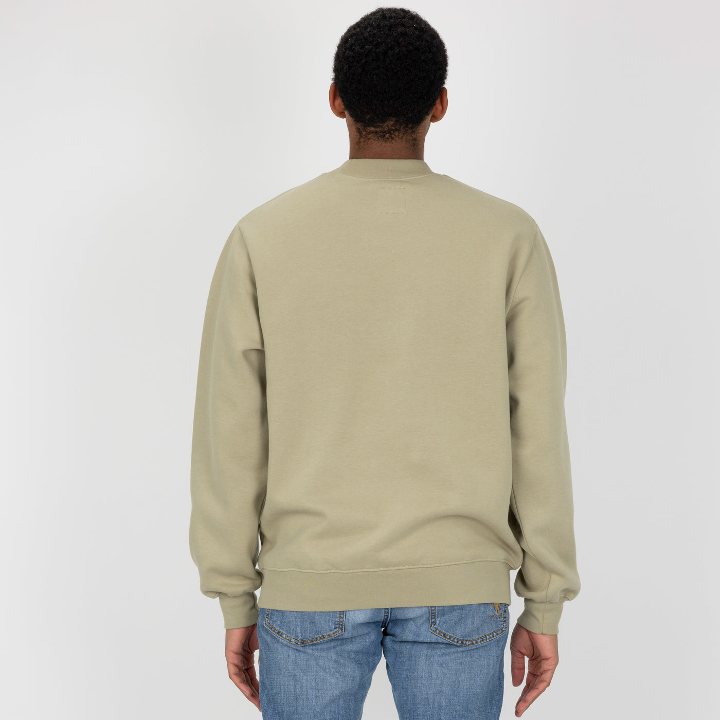 Gender Neutral Oversized Fleece Crew Sweatshirt - Elm