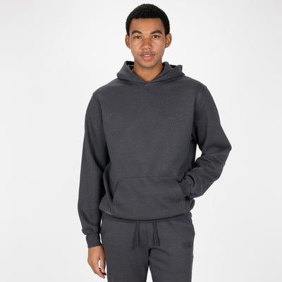 Gender Neutral Oversized Fleece Hoodie - Woodland Grey