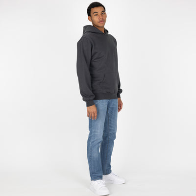 Gender Neutral Oversized Fleece Hoodie - Woodland Grey