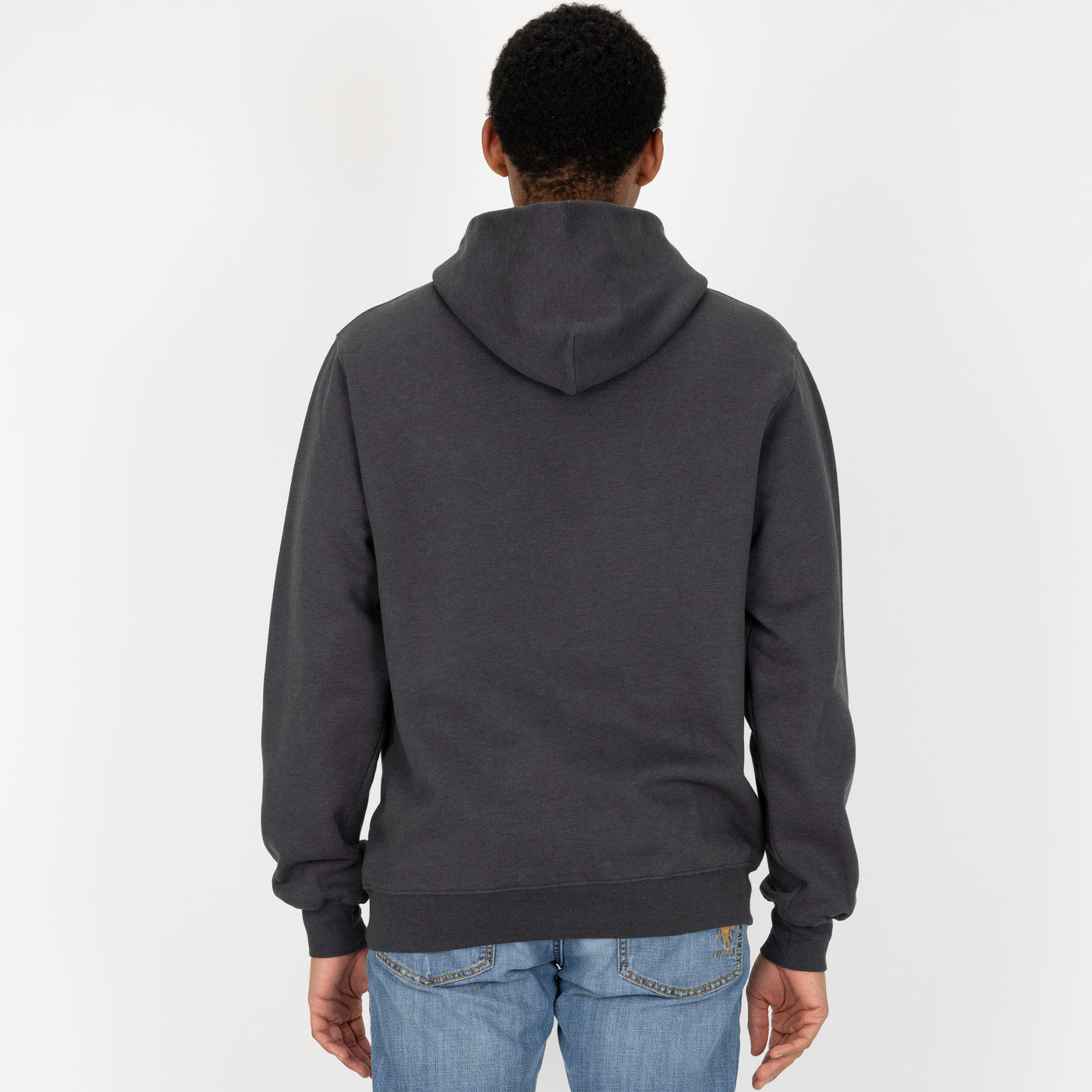 Gender Neutral Oversized Fleece Hoodie - Woodland Grey