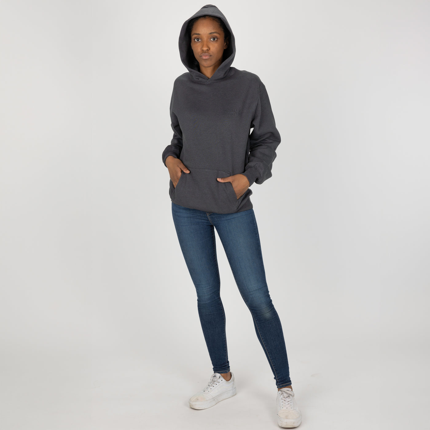 Gender Neutral Oversized Fleece Hoodie - Woodland Grey