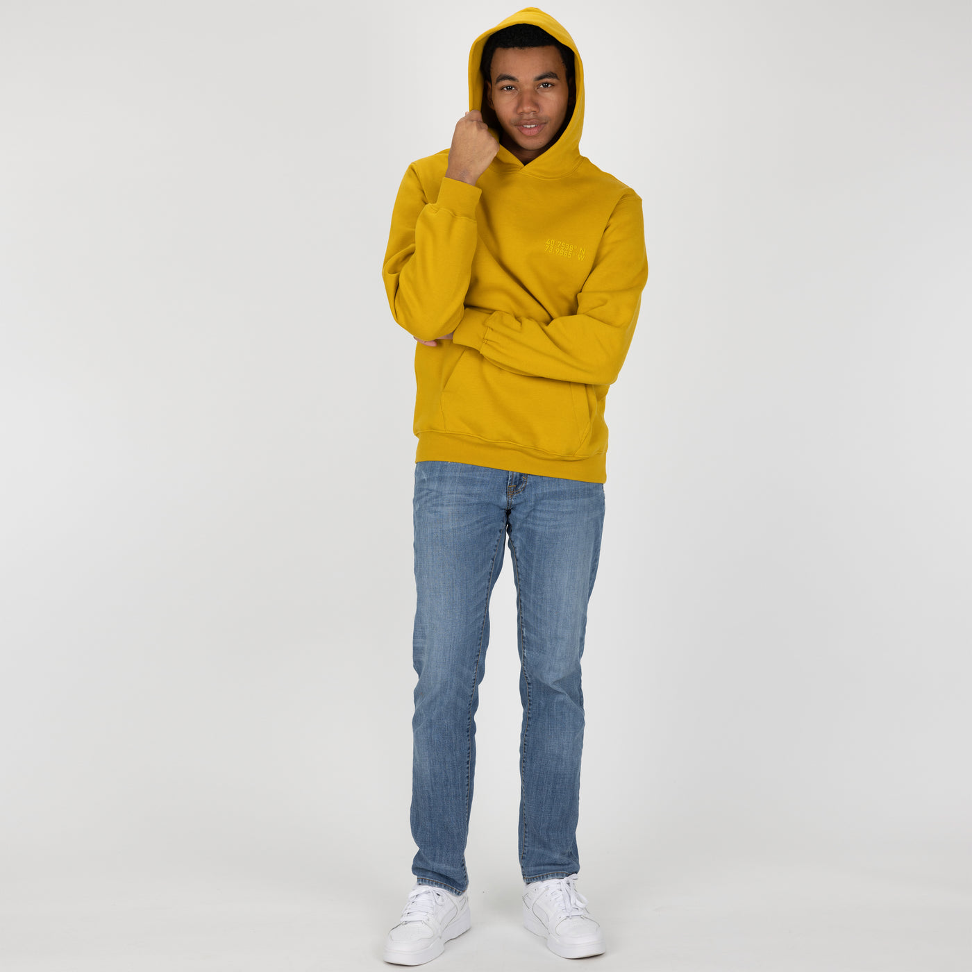 Gender Neutral Oversized Fleece Hoodie - Tawny Olive