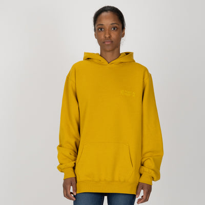 Gender Neutral Oversized Fleece Hoodie - Tawny Olive