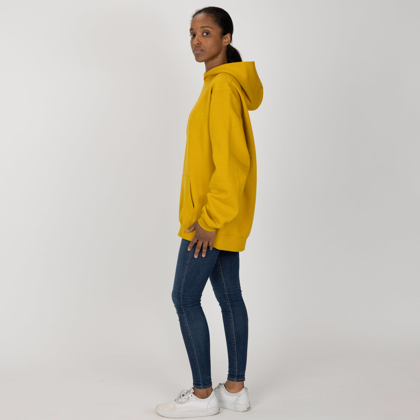 Gender Neutral Oversized Fleece Hoodie - Tawny Olive