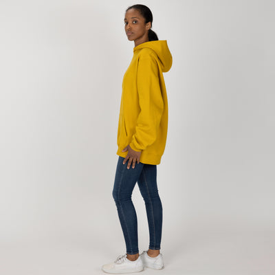 Gender Neutral Oversized Fleece Hoodie - Tawny Olive