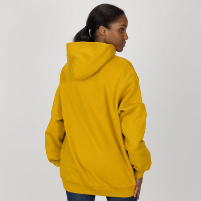 Gender Neutral Oversized Fleece Hoodie - Tawny Olive