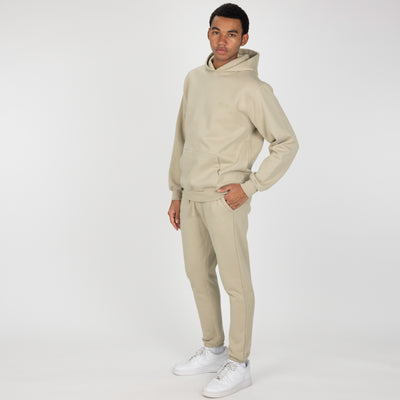 Gender Neutral Oversized Fleece Hoodie - Oatmeal