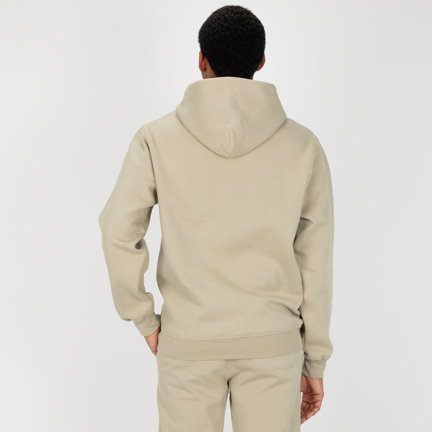 Gender Neutral Oversized Fleece Hoodie - Oatmeal