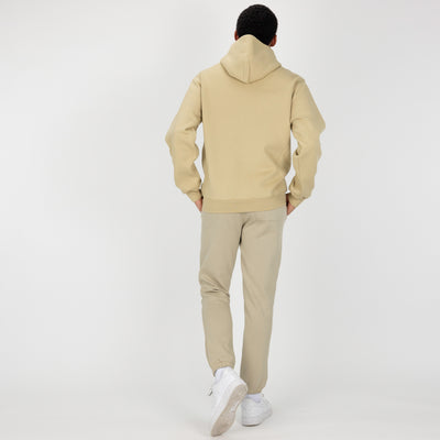 Gender Neutral Oversized Fleece Hoodie - Pale Khaki