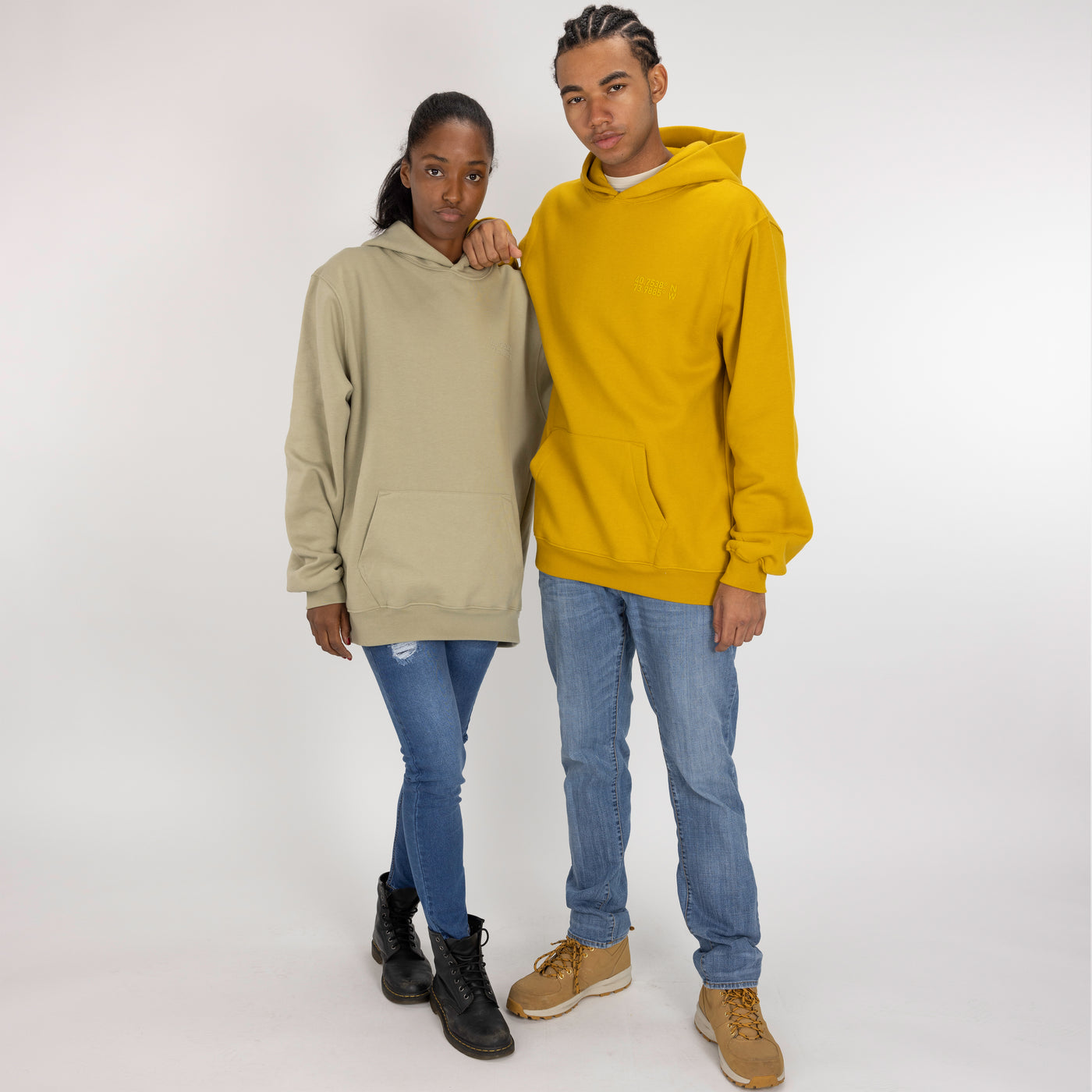 Gender Neutral Oversized Fleece Hoodie - Elm