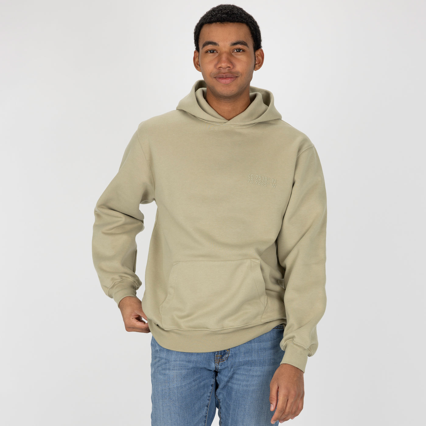 Gender Neutral Oversized Fleece Hoodie - Elm