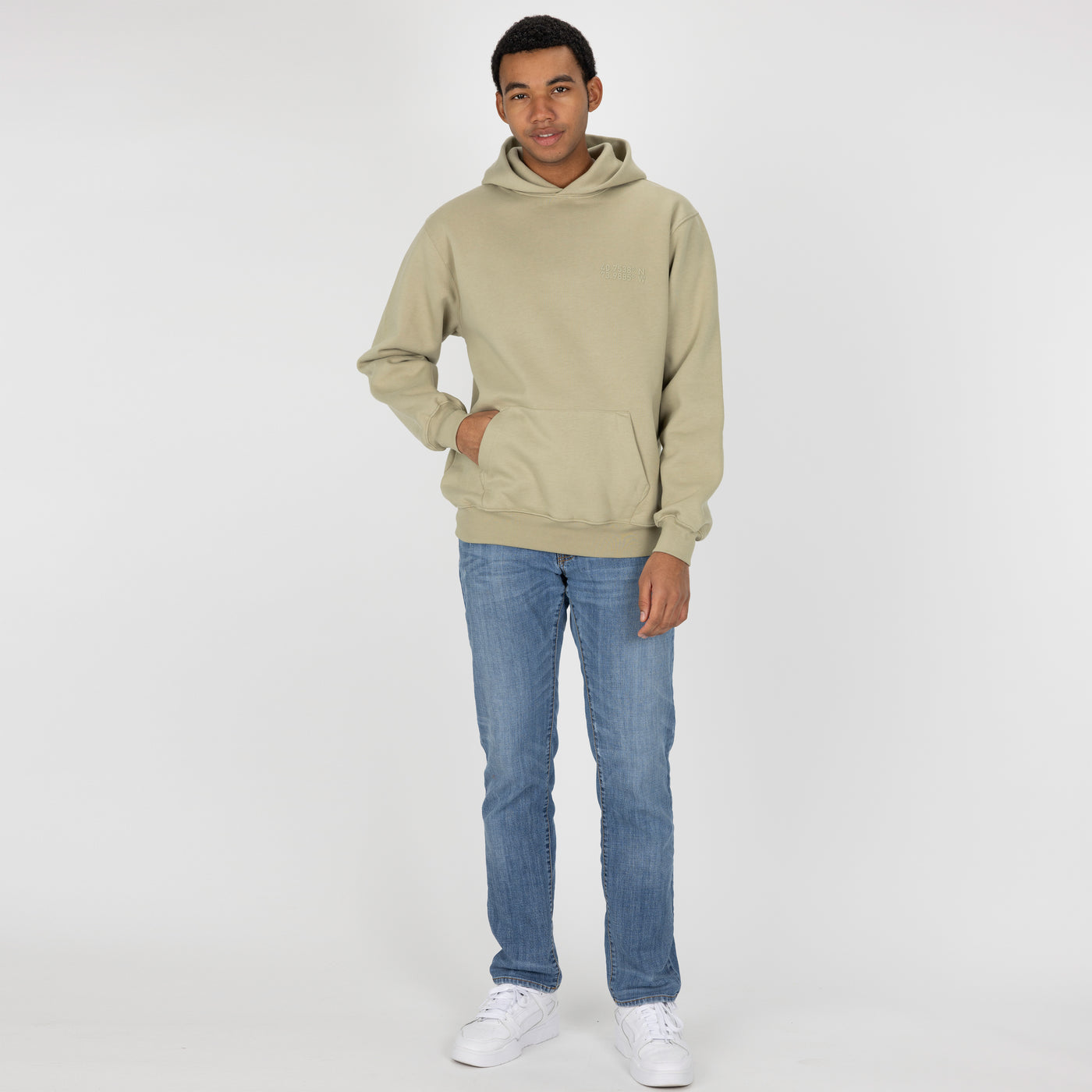 Gender Neutral Oversized Fleece Hoodie - Elm