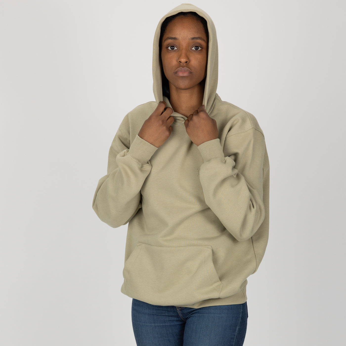 Gender Neutral Oversized Fleece Hoodie - Elm