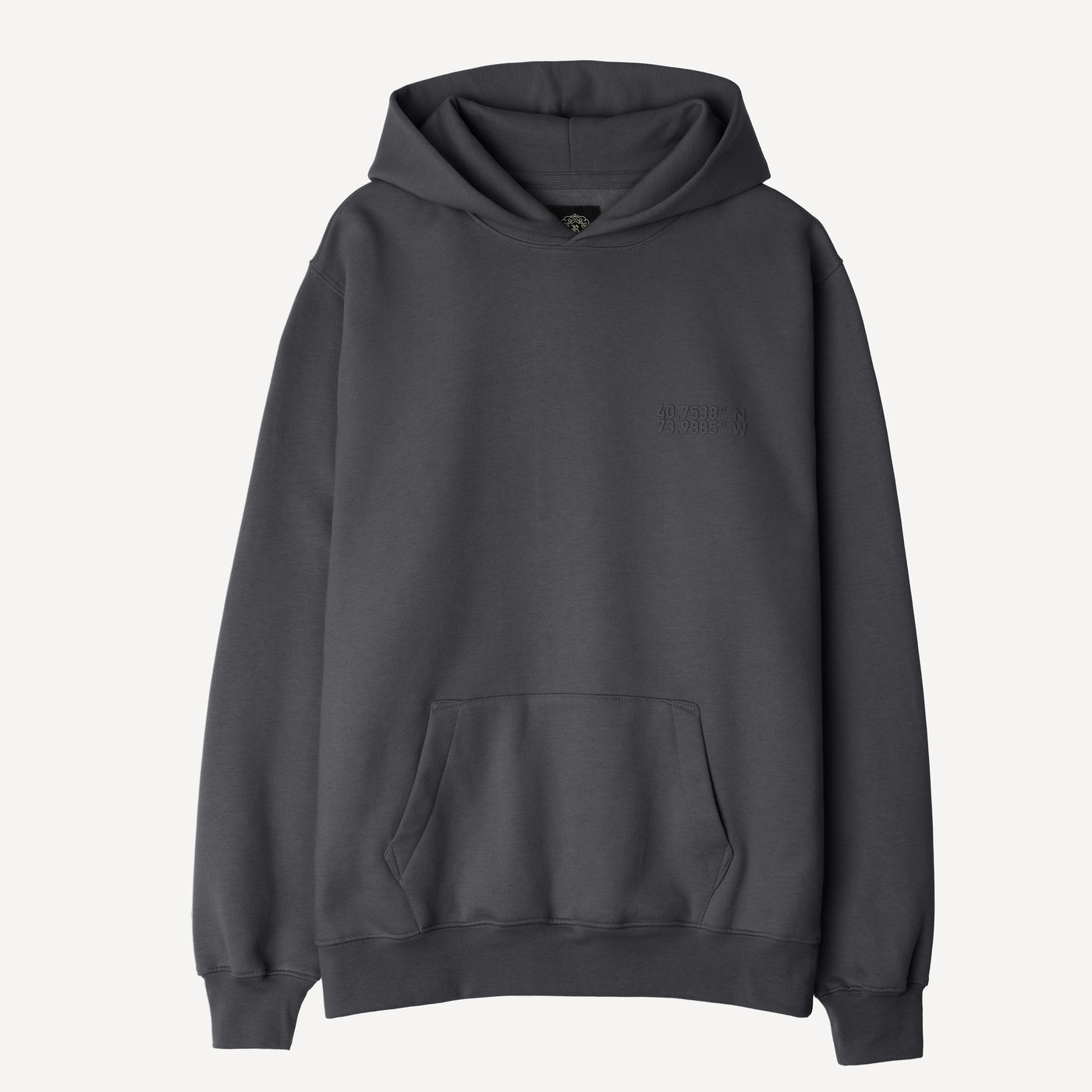 Gender Neutral Oversized Fleece Hoodie - Woodland Grey