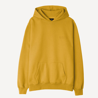 Gender Neutral Oversized Fleece Hoodie - Tawny Olive