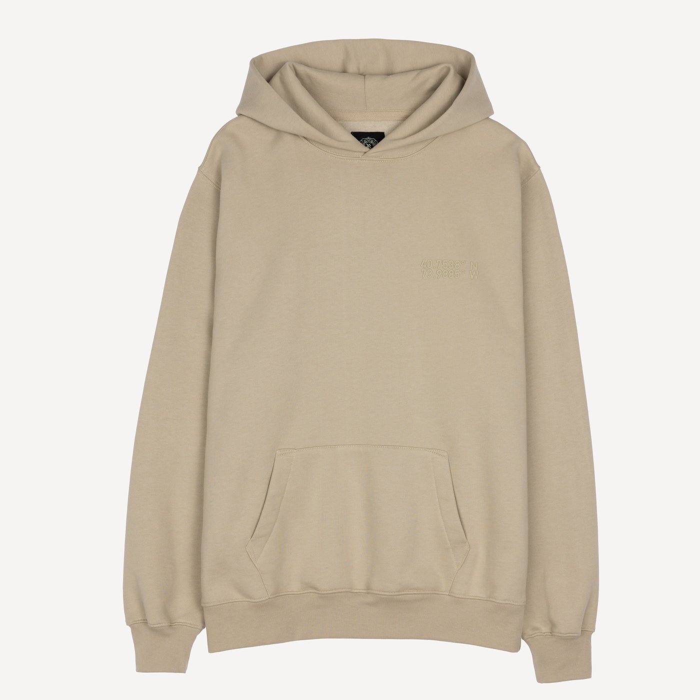 Gender Neutral Oversized Fleece Hoodie - Oatmeal