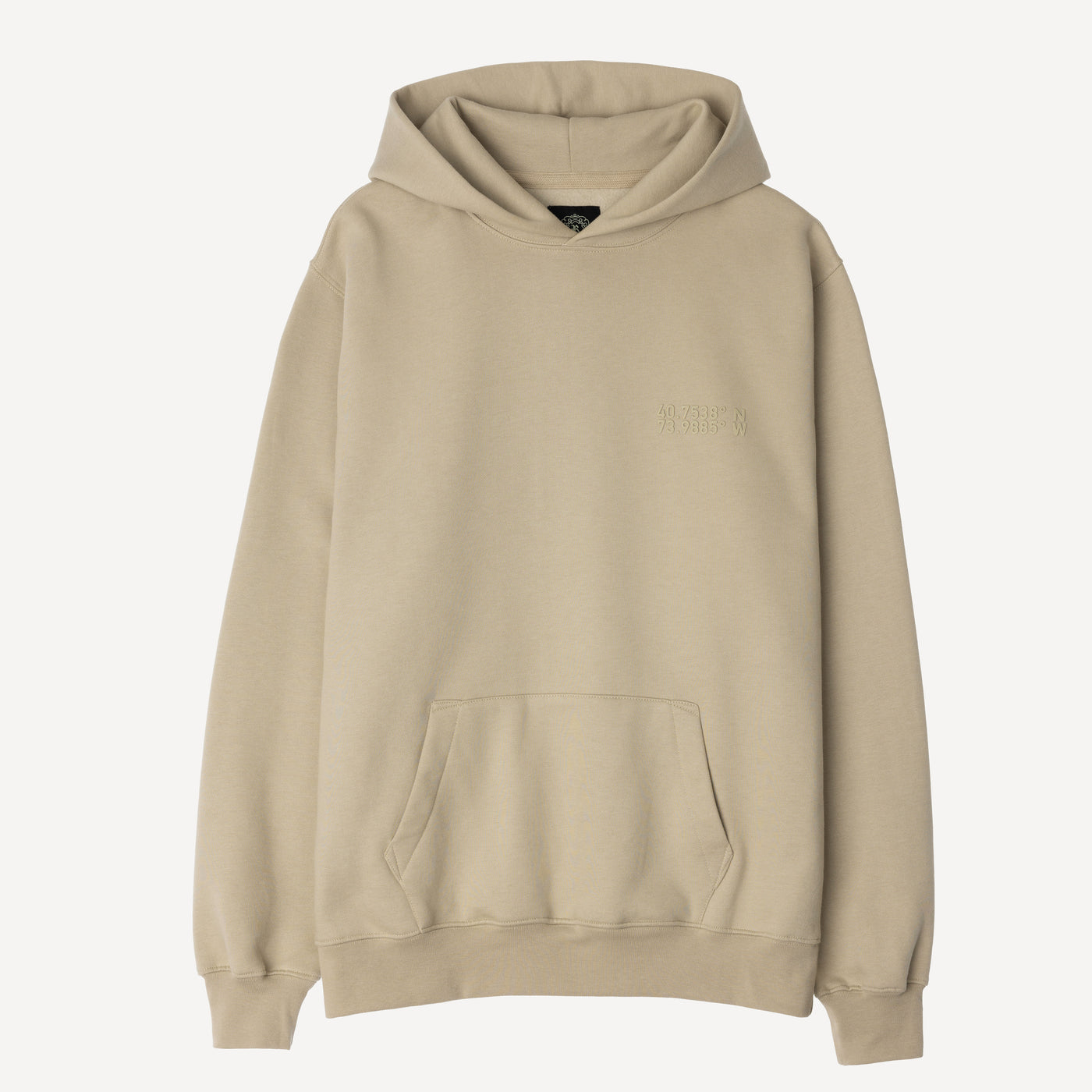 Gender Neutral Oversized Fleece Hoodie - Oatmeal