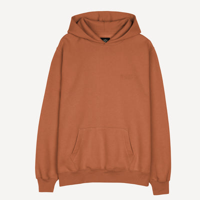 Gender Neutral Oversized Fleece Hoodie - Amber Brown