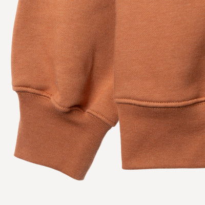 Gender Neutral Oversized Fleece Hoodie - Amber Brown