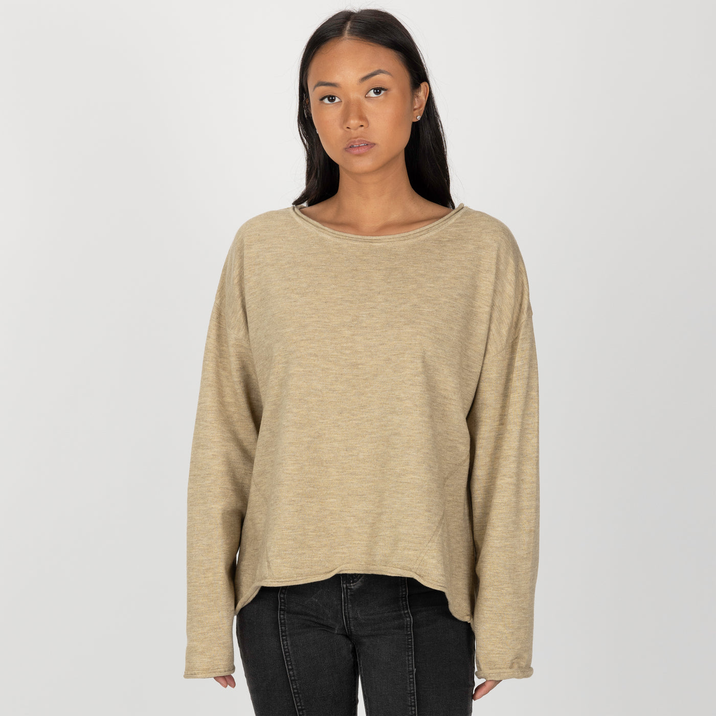 Sweater Knit Pullover - Camel