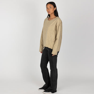 Sweater Knit Pullover - Camel