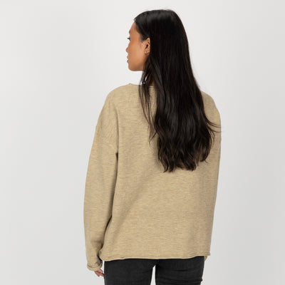 Sweater Knit Pullover - Camel