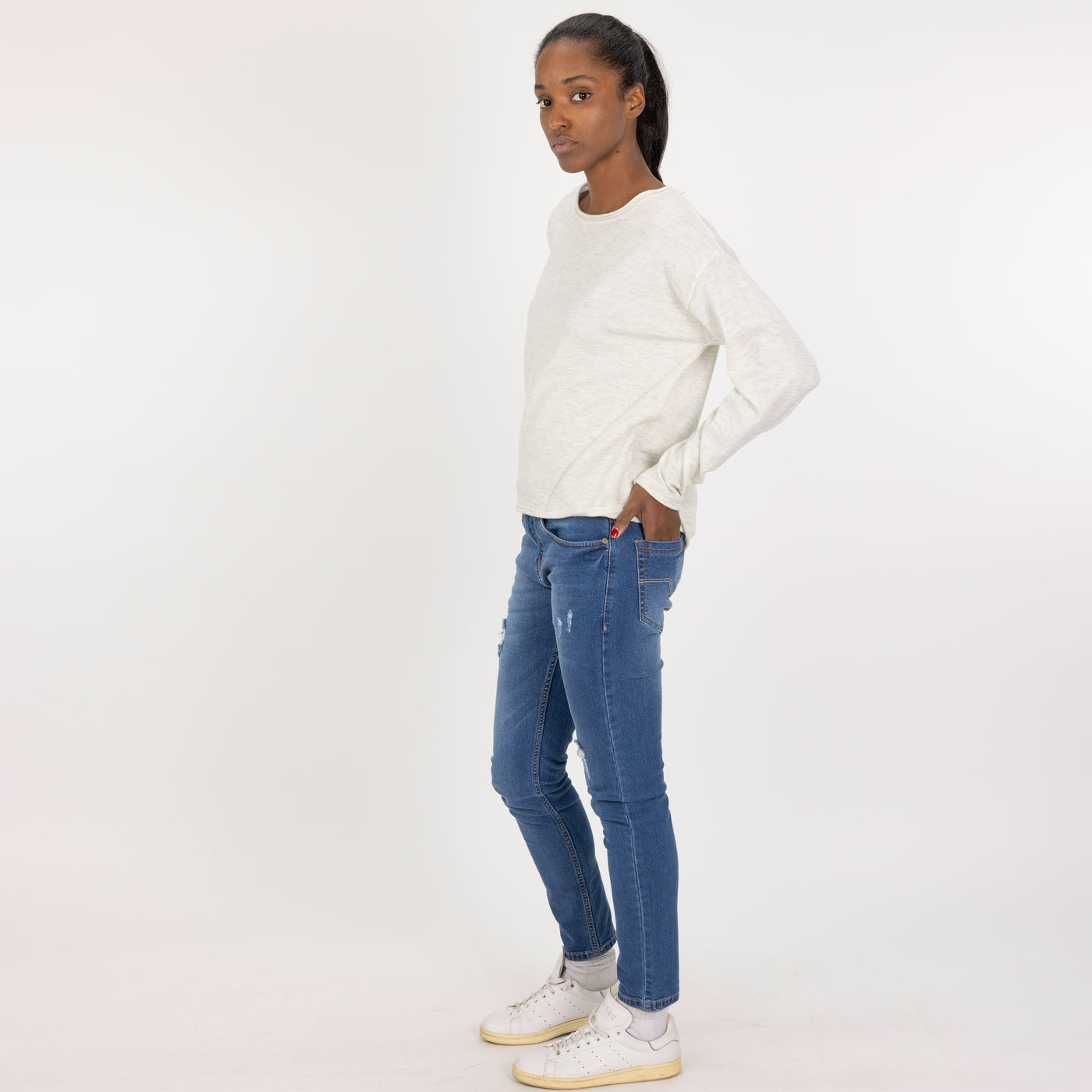 Sweater Knit Pullover - Ivory