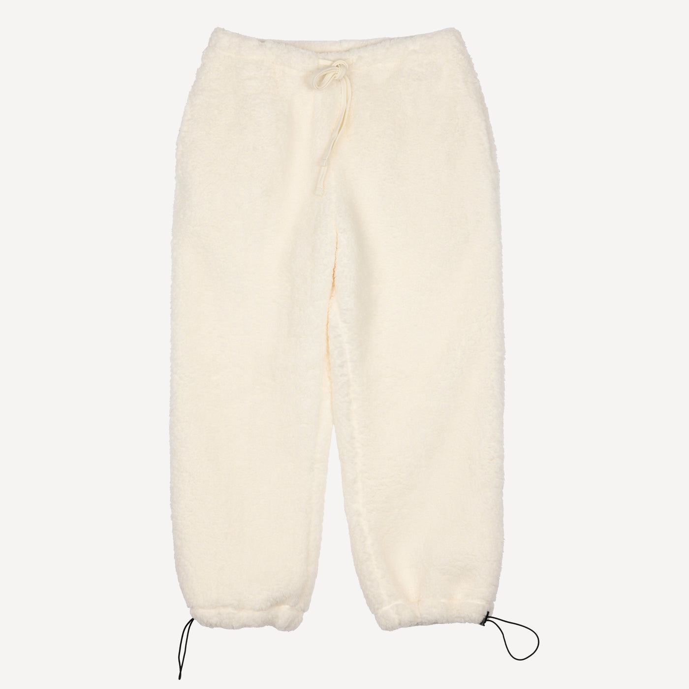 Womens Micro-poly Sherpa Fleece Pants - Egret