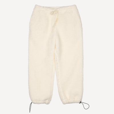 Womens Micro-poly Sherpa Fleece Pants - Egret