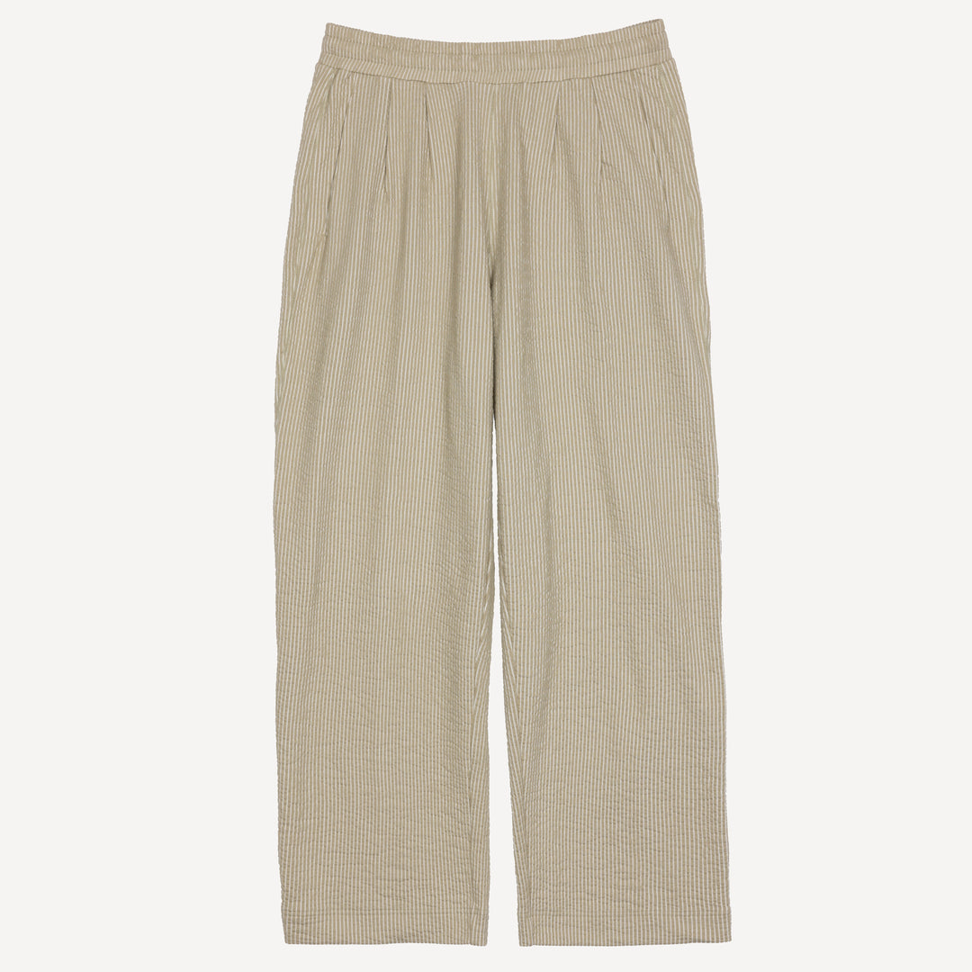 Cool Knit Seersucker Pants - Agate Gray / White Stripe